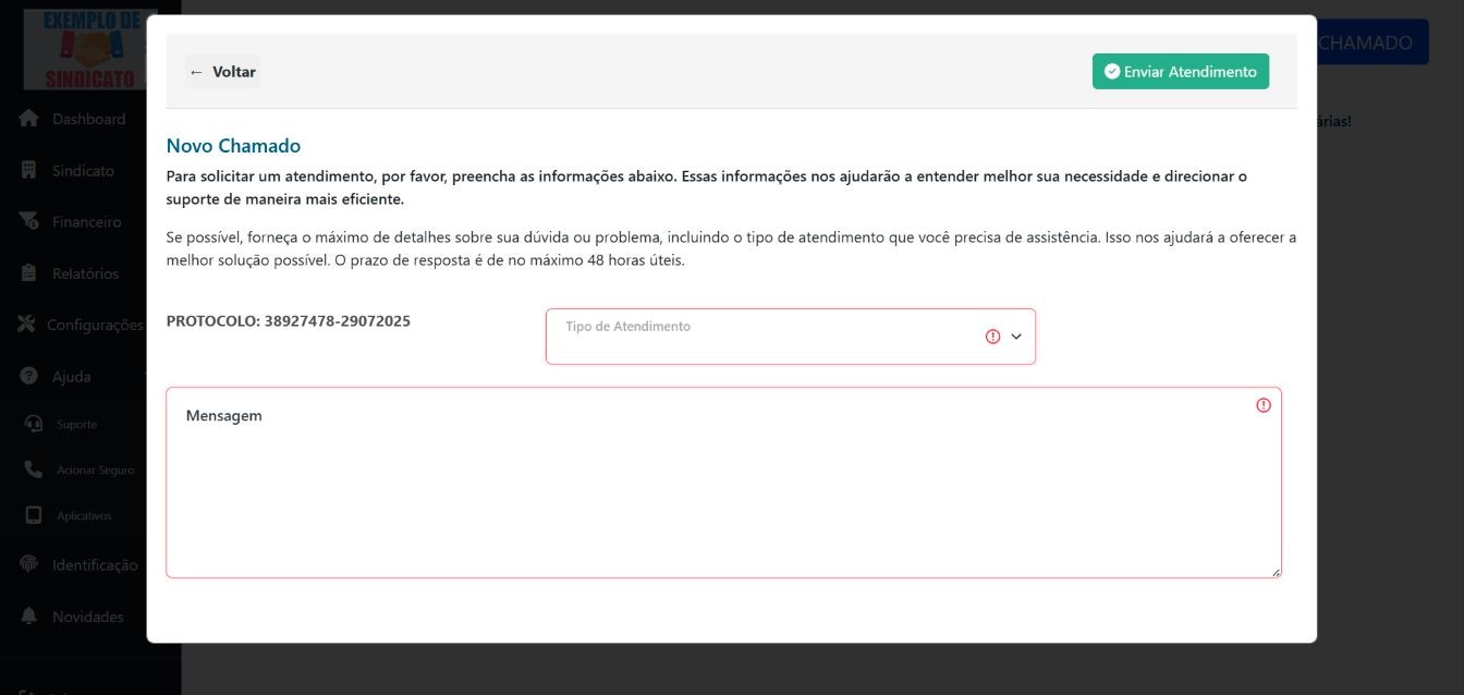Atendimento via ticket: abra, acompanhe e responda chamados com organização e histórico completo de interações, garantindo um suporte eficiente e centralizado.